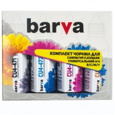 Комплект чернил Barva Canon / HP / Lexmark 4 * 90 грамм Универсальные №4 B / C / M / Y (CU4-090-MP) 