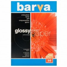 Фотобумага Barva, глянцевая, 200г/м2, A4, 50л (IP-C200-025)