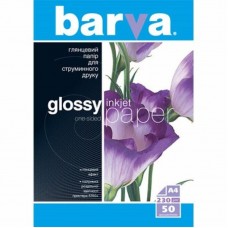 Бумага Barva, глянцевая, 230г/м2, A4, 50л (IP-C230-013)