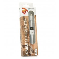 Кабель 2E USB 2.0 - Lightning Data/Charge Dual Metal 1m, Silver (2E-CCTI13M-1S), артикул 2E-CCTI13M-1S , производитель 