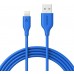 Кабель Anker PowerLine USB - Lightning V3 1.8m, Blue (A8112H31), артикул A8112H31 , производитель 