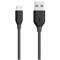 Кабель Anker PowerLine USB - MicroUSB V3 0.9m, Spase Gray (A8132H11), артикул A8132H11 , производитель 