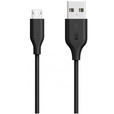 Кабель Anker PowerLine USB - MicroUSB V3 0.9m, Black (A8132H12), артикул A8132H12 , производитель 