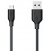 Кабель Anker PowerLine USB - MicroUSB 3m, Black (A8134012), артикул A8134012 , производитель 