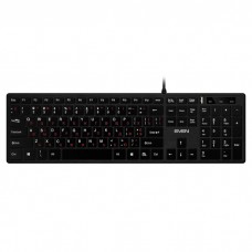 Клавиатура  SVEN Elegance 5600 черный USB+HUB, артикул 00600186 , производитель 