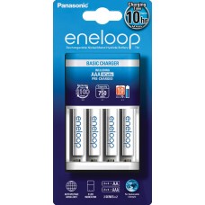 Зарядное устройство Panasonic Basic Charger New + Eneloop AAA/HR03 NI-MH 750 mAh BL 4 шт, артикул K-KJ51MCC04E , производитель 