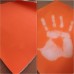  Термохромная ткань, цвет Оранжевый на Белый, 1 метр, артикул FABRIC_TEMP_ ORANGE_ WHITE_1M (Ткань меняющая цвет от прикосновения), производитель HEAT Reactive 